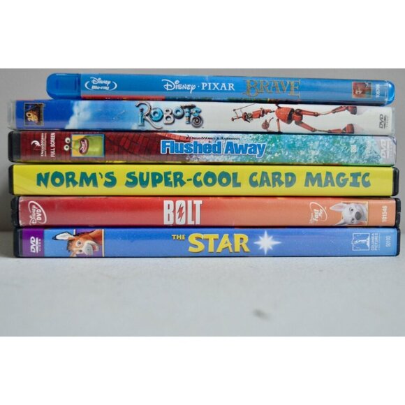 Kids DVDs Lot of 6 Disney + Others - Picture 1 of 4